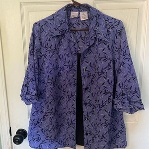 Just My Size Purple Blouse